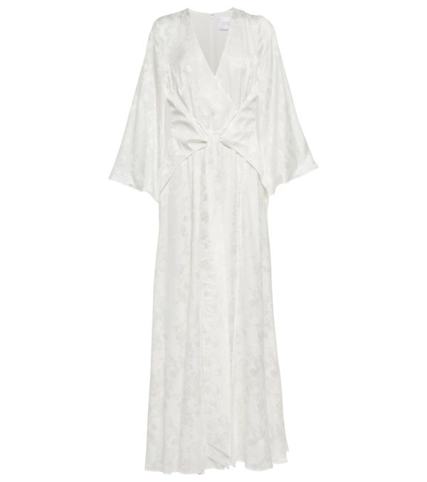 Bridal Havana silk-blend gown