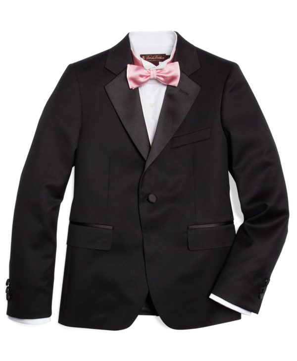 Brooks Brothers Boys' One-Button Tuxedo Prep Jacket