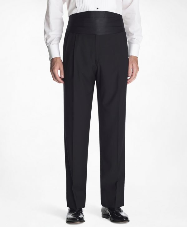 Brooks Brothers Men's 1818 Pleat-Front Tuxedo Trousers