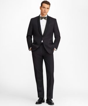 Brooks Brothers Men's Regent Fit One-Button Shawl Collar 1818 Tuxedo