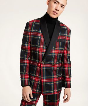 Brooks Brothers Men's Regent Fit Tartan Tuxedo Jacket