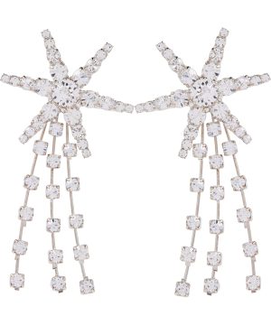 Comet crystal-embellished earrings