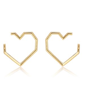 Corazón Puro 18kt gold earrings