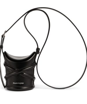 Curve Mini leather bucket bag
