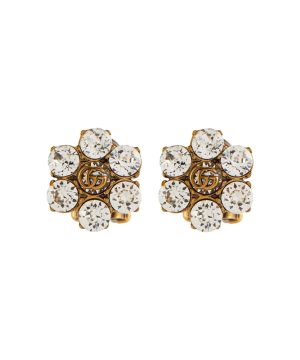 Double G embellished clip-on earrings