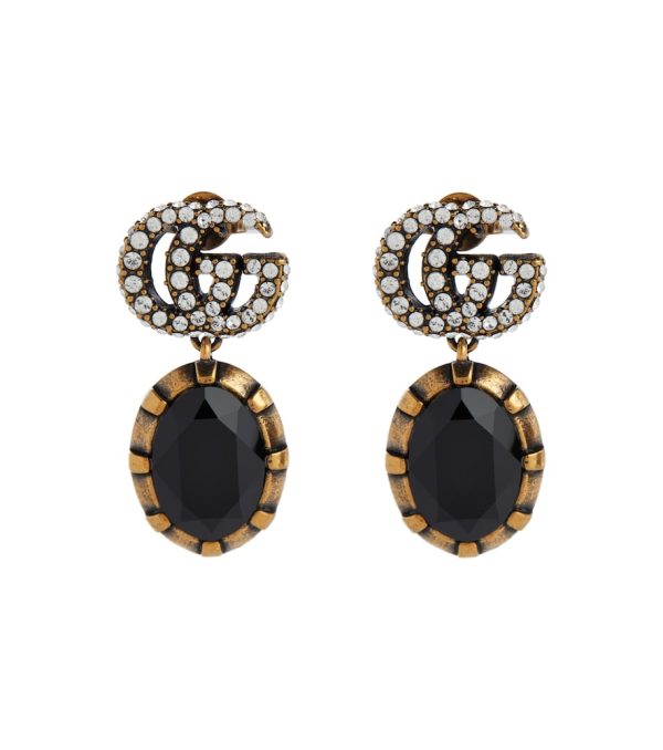 Double G embellished earrings