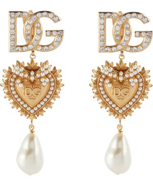 Embellished clip-on earrings