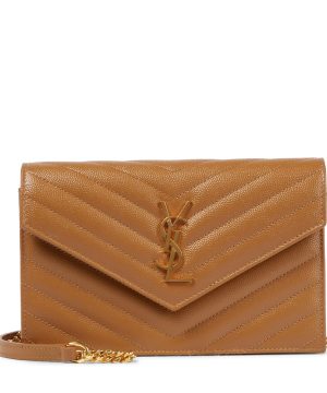 Envelope leather clutch