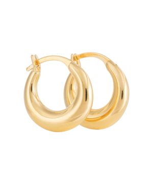 Essential Small 18kt gold vermeil hoop earrings