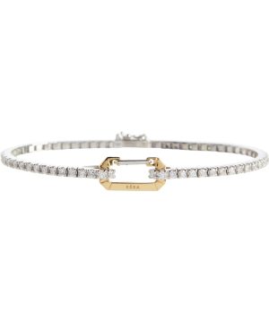 Exclusive to Mytheresa - Paris 18kt gold bracelet with diamonds