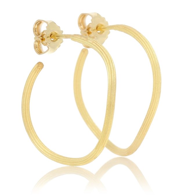 Exclusive to Mytheresa - String 18kt gold hoop earrings