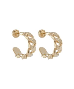G Chain hoop earrings