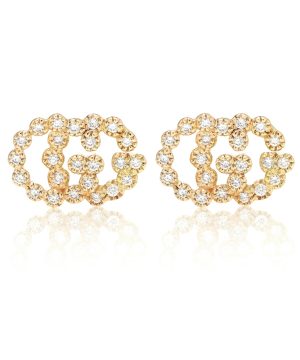 GG Running 18kt gold earrings with diamonds