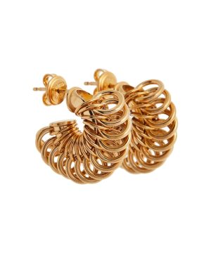 Hoop 18kt gold-plated earrings