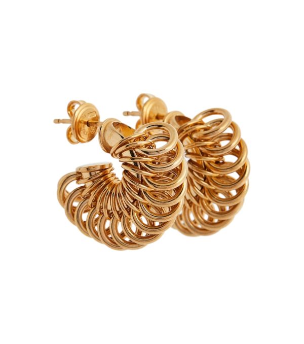 Hoop 18kt gold-plated earrings