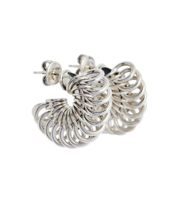 Hoop sterling silver earrings
