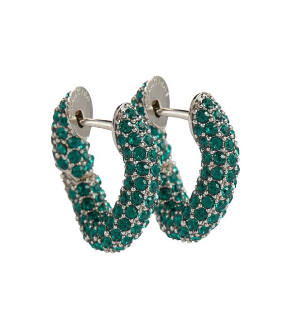 Loop crystal-embellished earrings