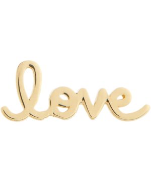 Love 14kt gold stud earrings