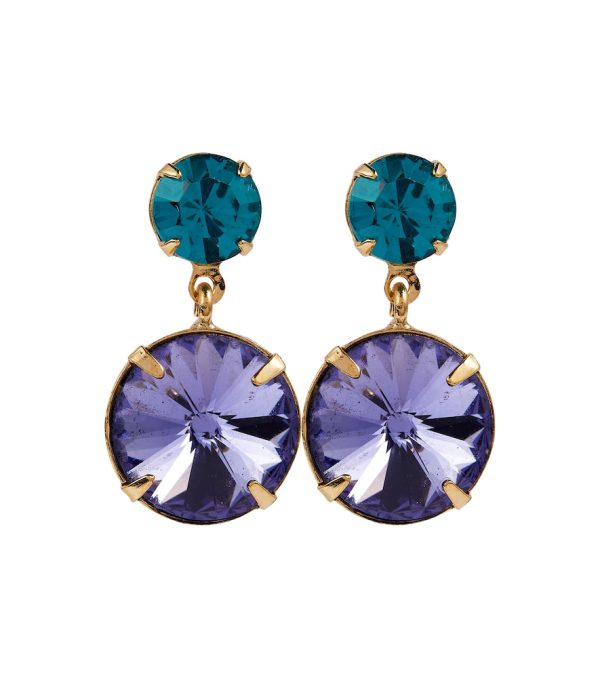 Lyla crystal-embellished earrings