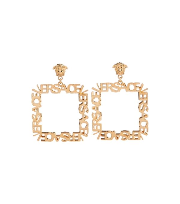 Medusa logo earrings
