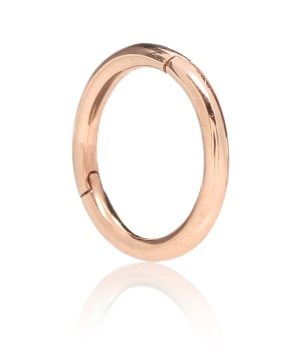 Plain Ring 14kt rose gold earring