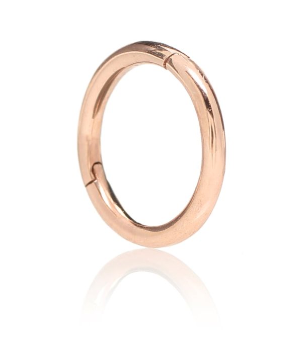 Plain Ring 14kt rose gold earring