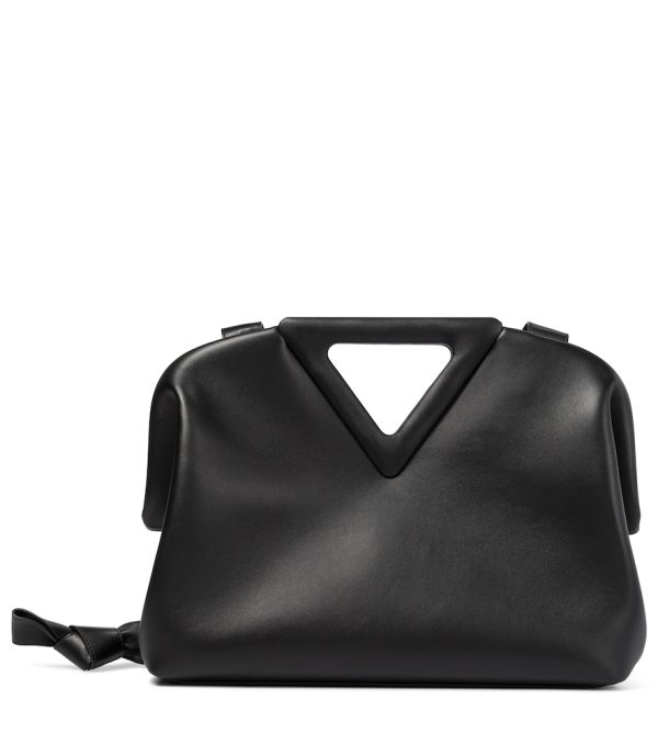 Point Medium leather shoulder bag