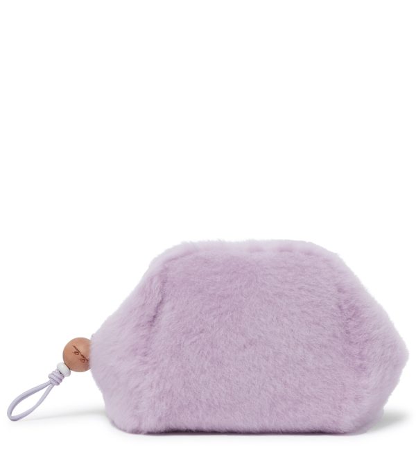 Puffy Pouch Small shearling shoulder bag