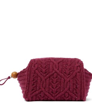Puffy Pouch knitted clutch