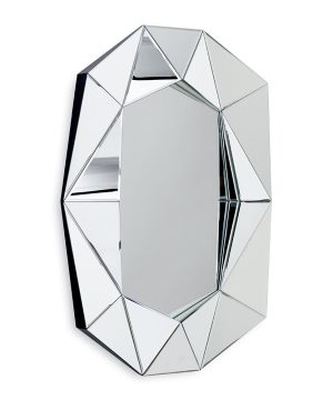Reflections Copenhagen - Diamond Mirror - Silver - Large