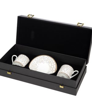 Roberto Cavalli Home - Giraffe Espresso Cup & Saucer Luxury Gift Set - Set of 2