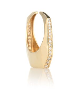 Sabrina 18kt yellow-gold ear cuff with diamonds