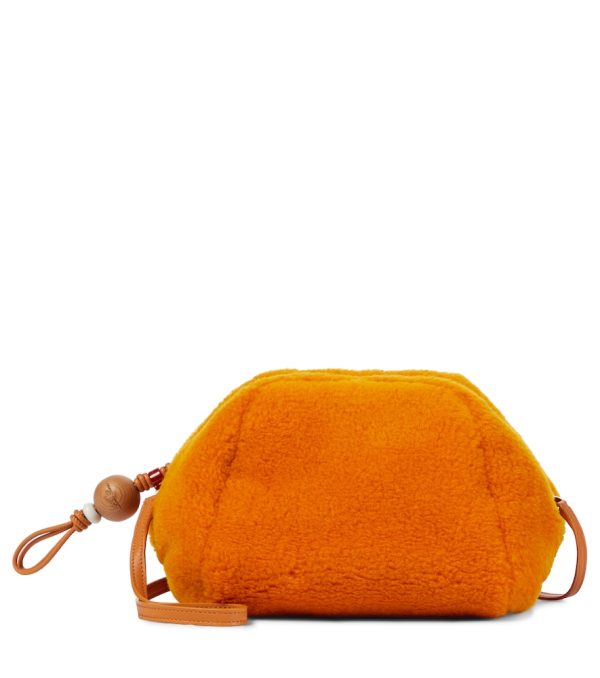 Small Puffy cashmere and silk pouch
