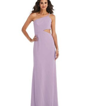 Special Order One-Shoulder Midriff Cutout Maxi Dress