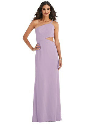 Special Order One-Shoulder Midriff Cutout Maxi Dress