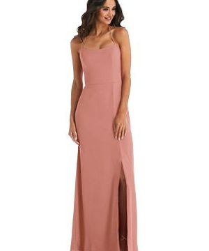 Special Order Spaghetti Strap Tie Halter Backless Trumpet Gown