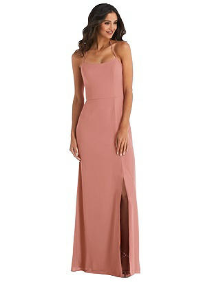 Special Order Spaghetti Strap Tie Halter Backless Trumpet Gown