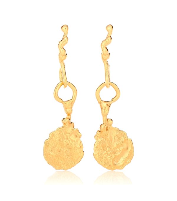 Talisman 24kt gold-plated earrings