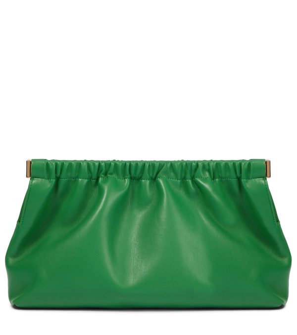 The Bar faux-leather clutch