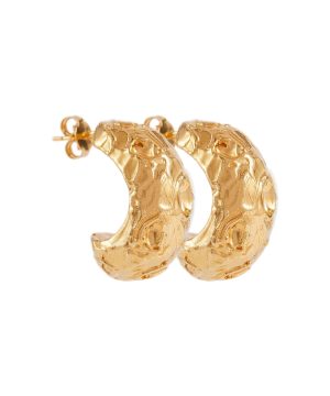 The Fragmented Amulet 24kt gold-plated earrings