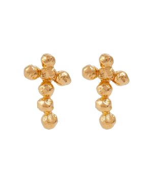 The Uncoded Path 24kt gold-plated earrings