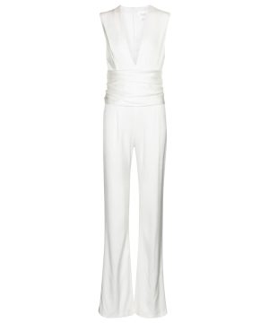 Tribeca crêpe bridal jumpsuit