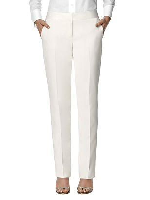 Women's Ivory Tuxedo Trouser