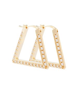 18kt gold-plated sterling silver earrings