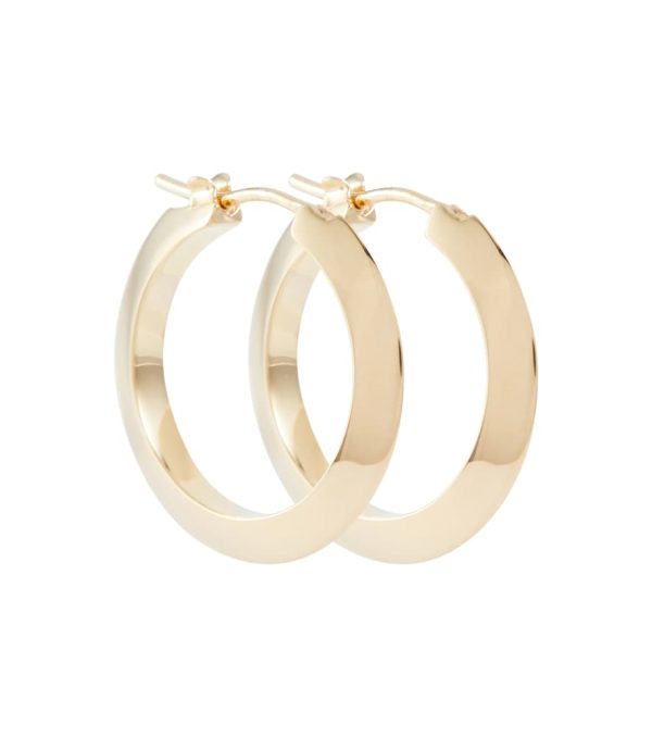 18kt gold-plated sterling silver hoop earrings