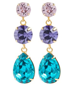 Aileen crystal-embellished earrings