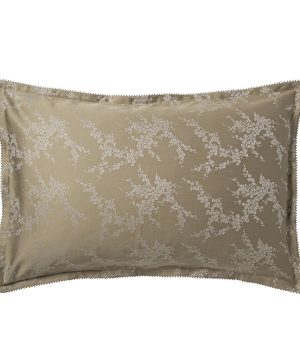 Alexandre Turpault - Octobre Organic Cotton Pillowcase - Gold/Silver - 50x75cm