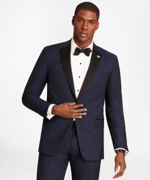 Brooks Brothers Men's Regent Fit One-Button Navy Tuxedo