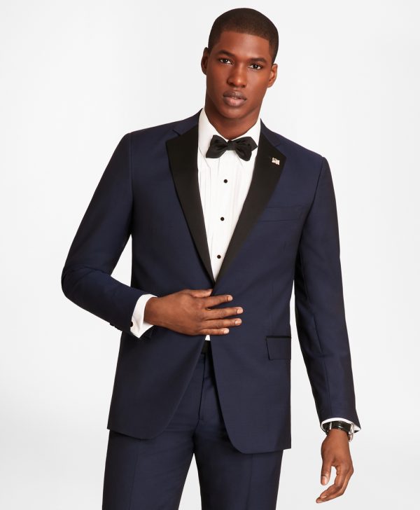 Brooks Brothers Men's Regent Fit One-Button Navy Tuxedo