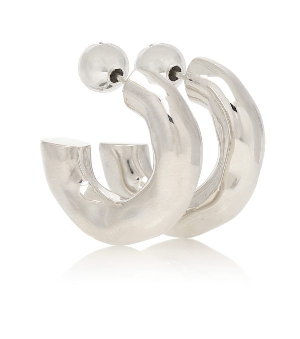 Giacometti sterling silver hoop earrings